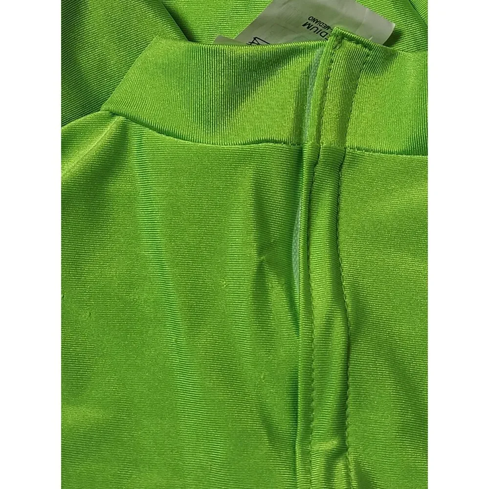 Neon Green Full Body Costume Kids Medium Blacklight Responsive